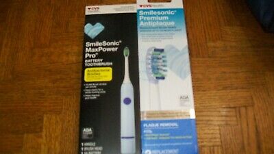Cepillo de dientes con batería Smilesonic Maxpower Pro + 2 cabezales de cepillo de repuesto