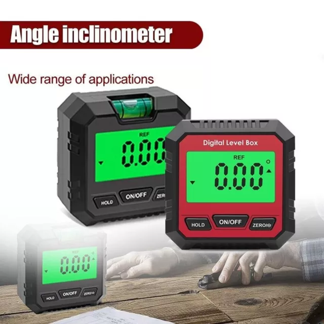 LCD Portable Magnetic Inclinometer Digital Angle Finder Level Ruler Protractor