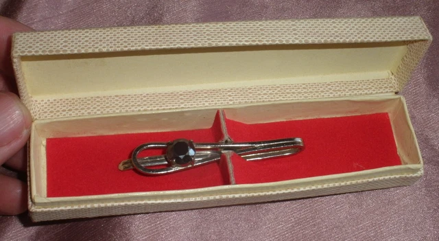 Ancienne Pince à Cravate En Argent Massif 800 - 4.5 Cm, 4.22 Grammes, Occasion