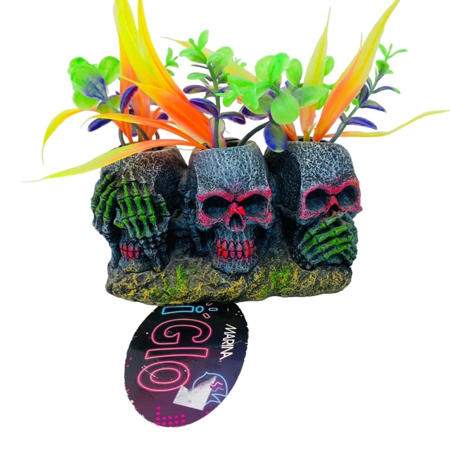 Marina iGlo Skulls 3" Aquarium Ornament