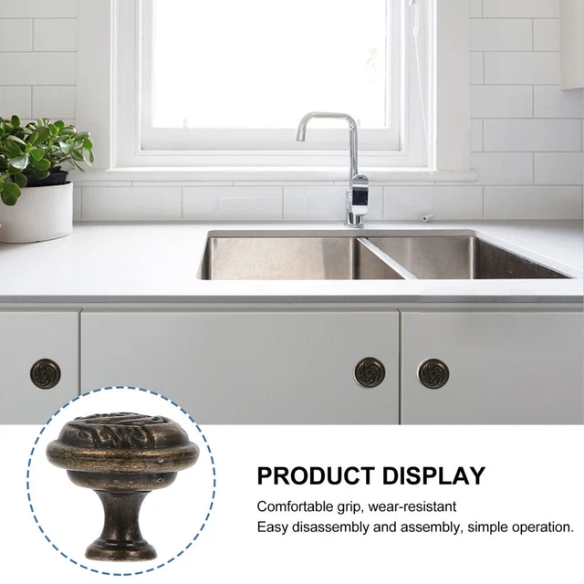 4 Pcs Kitchen Knobs Handle Armoire Wardrobe Cabinet Cupboard 2