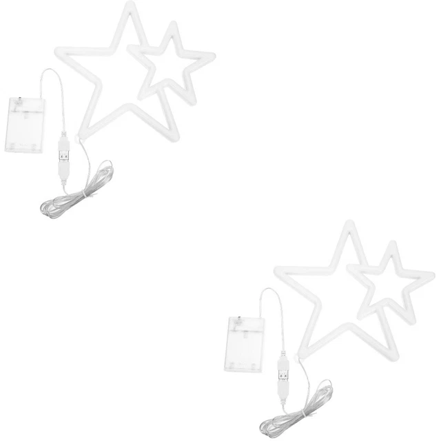 2 COUNT ROOM Decor Neon Signs for Aesthetic Cute Light Lamp £29.35