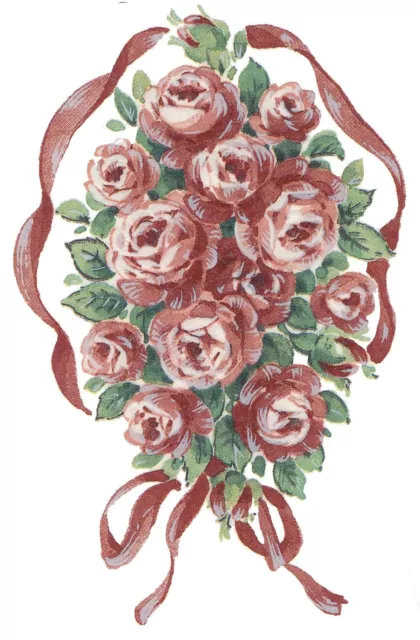 Calcomanías de cerámica tobogán de agua con marco de cinta rosa rosa 2 piezas 3-1/2"" X 2-1/2