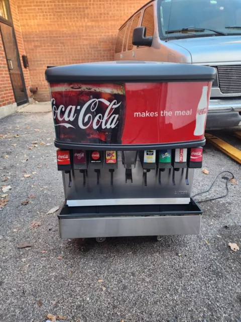 Lancer 8 Flavor Soda Fountain Coke Dispenser Machine w Ice 4500