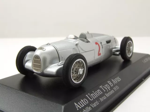 Auto Union Typ B #2 3.Platz Avus 1935 Achille Varzi Modellauto 1:43 Minichamps