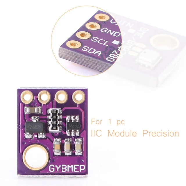 thumbnail image 2 of GY-BME280-5V Digital Sensor Module – Breakout For Temperature, Humidity, Barometric Pressure 2 of 5