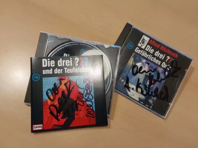 Die Drei Fragezeichen Cds Signiert von den Sprechern