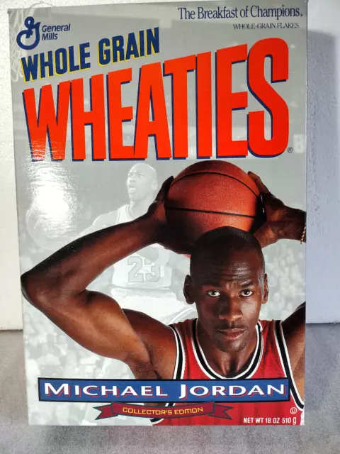 VINTAGE MICHAEL JORDAN Wheaties Silver Cereal Box Collector's Edition ...