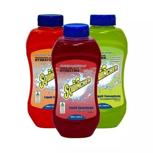 Sqwincher 500ml Concentrate Mixed Flavours - Box of 12