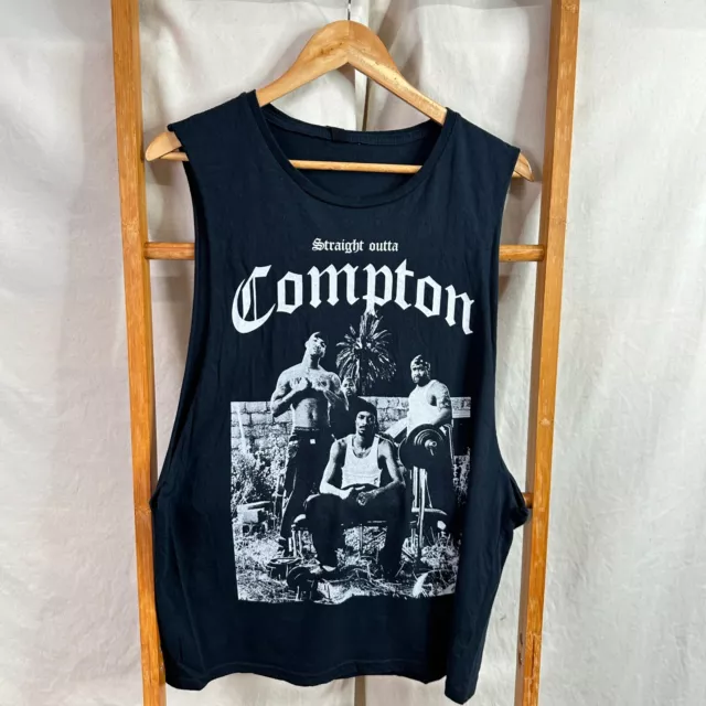 Straight Outta Compton Tank Top Shirt Womens Large LA Gangster Rap Game Snoop