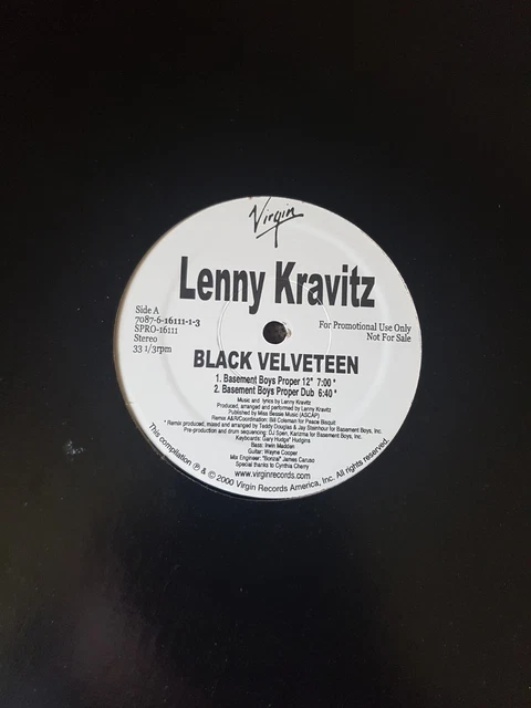 LENNY KRAVITZ - Black Velveteen 2 x 12'' Eu Mixes Promo $27.56 
