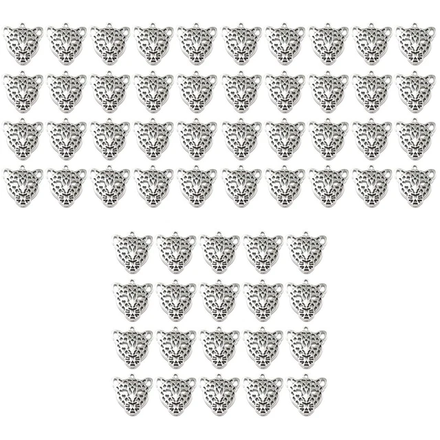 60 Pcs Alloy Pendant Charm DIY Charms Necklace Locket Vintage Jewelry Crafting