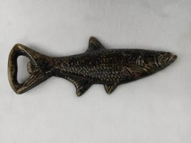 Foster & Rye Cast Iron Fish Novelty Bottle Openers, Metallic