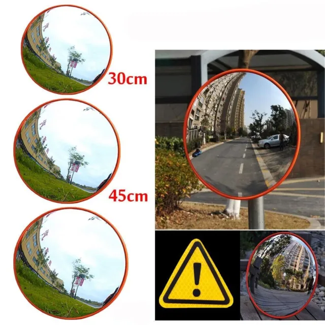 30/45cm Curved Convex Convex Mirror Security Curved Wide Angle Road Mirrors