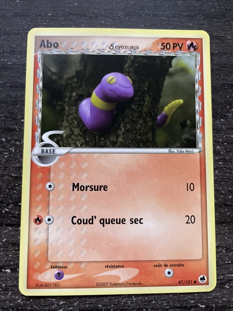 Abo Commune - Pokemon 47/101 Ex Ile Des Dragons Neuf Fr