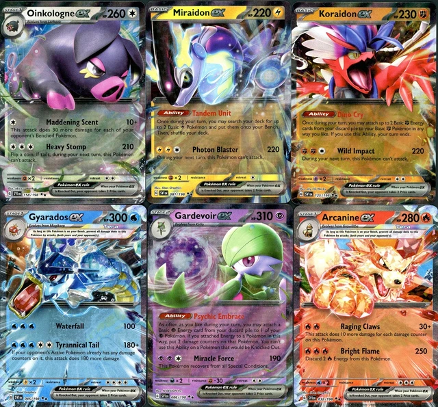 All Scarlet & Violet Double Rare EX Pokemon Cards & - Choose Your Card - NM+