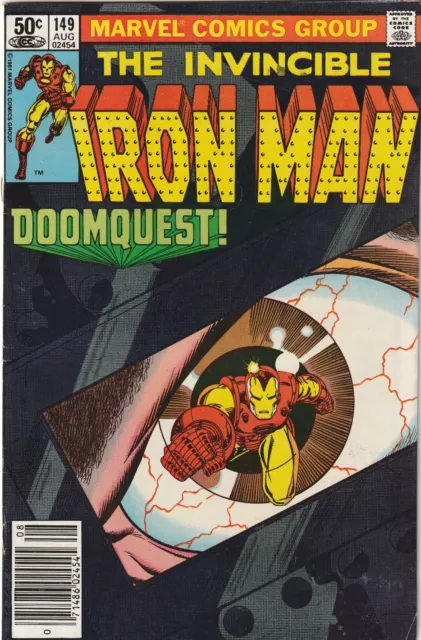 The Invincible Iron Man 149 Doomquest Marvel Comics 1981 Dr Doom Cover