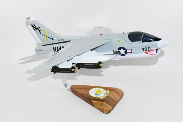 VA-56 Champions (1981) A-7E  Corsair II Model, LTV, 1/31 Mahogany Scale Model