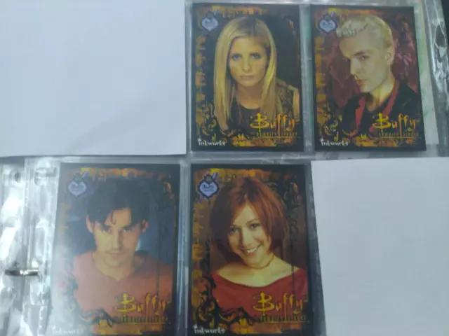 Buffy The Vampire Slayer Wizard World Chicago  2000 Set 4 Trading Cards Inkworks