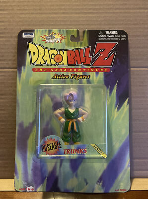 Irwin Dragonball Z The Saga Continues Trunks Poseable Action Figure 1999 Nib