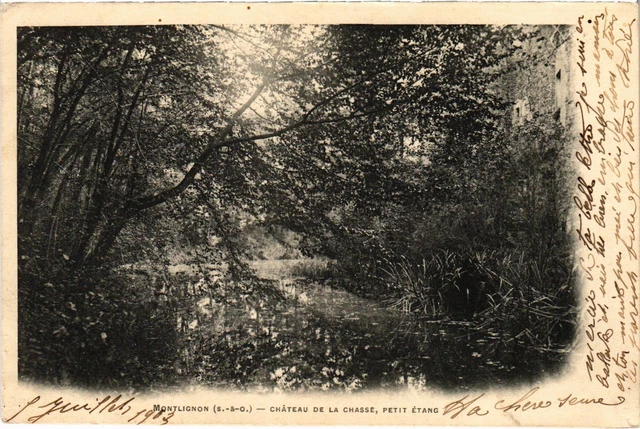 CPA Montlignon Chateau de la Chasse Petit pond (1319286)