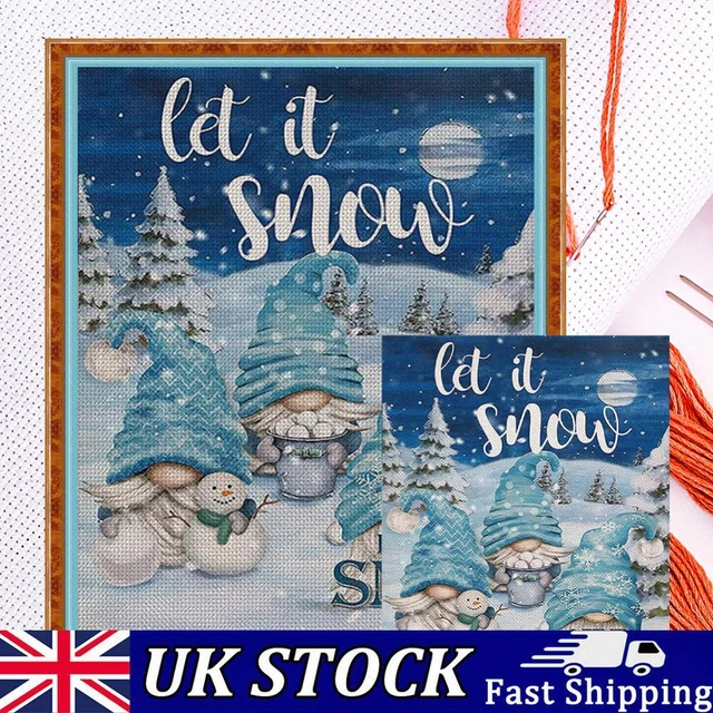 Christmas Goblin Full Cross Stitch 11CT Cotton Thread DIY Counted Embroidery Kit