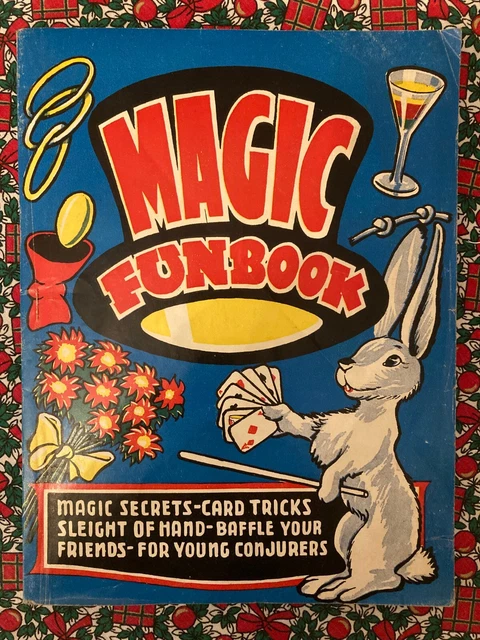 MAGIC FUNBOOK. Magic secrets. Card tricks. Sleight of hands.  1960s