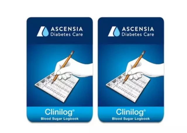 Ascensia Bayer Clinilog Journal de Bord [2 Paquet] Pour Glucose Soin