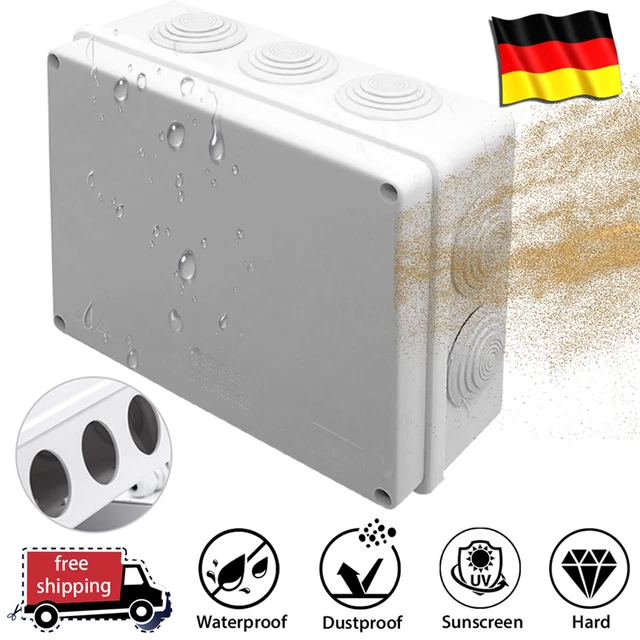 Lot De 4 Boîtes De Dérivation (jonction) IP65 46x36x18mm - Uxcell, Couleur Beige, étanches - Neuf