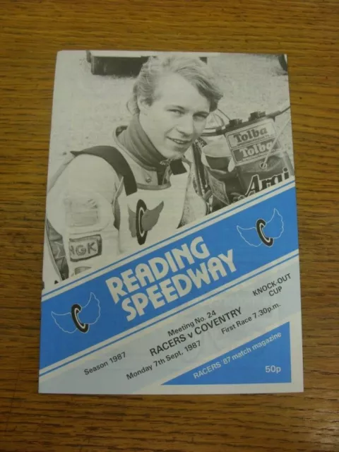 07/09/1987 Speedway Programme: Reading v Coventry [British League Knock Out Cup]