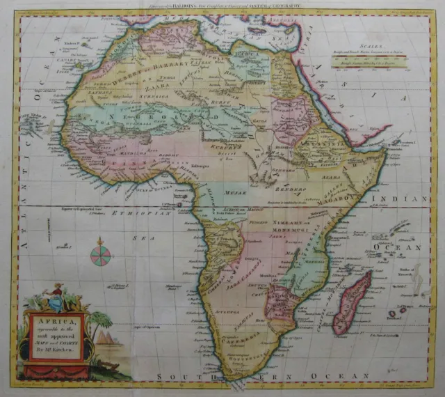 Afrika - Kitchen / Baldwyn 1794 - Africa, agreeable to the most approved maps..