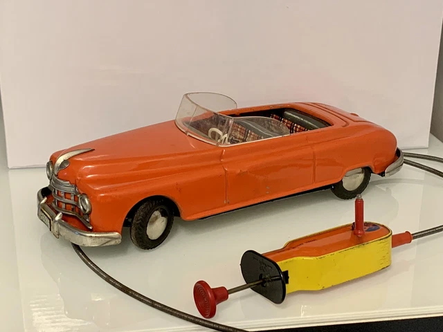 Jouet Ancien En Tôle – Voiture Cabriolet Mercury HUKI, Marque Paya
