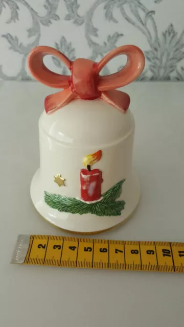 Weihnachten Glocke Porzellan von GOEBEL 8 cm 12 cm Made in Germany