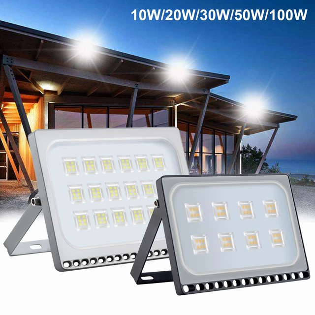 LED Fluter 10W-100W Außen Strahler Scheinwerfer Baustrahler IP65 Gärten Strahler