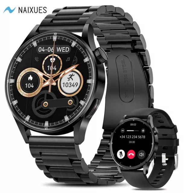 NAIXUES Montre Connectée Femme Appels Bluetooth Diamant Incrusté 2