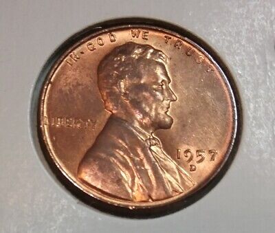 1957 Lincoln Wheat Cent  D - BU - Uncirculated