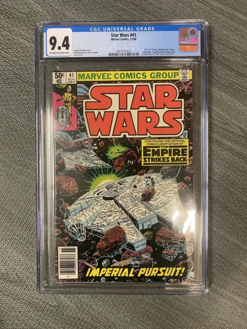Star Wars #41 Cgc 9.4 1980 Marvel Comics Empire Strikes Back 1St App Of Yoda