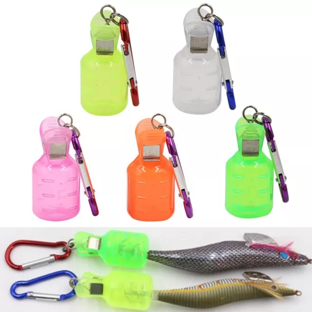 5 Pack of Jig Hook Covers with Carabiner for Egi Fishing Lure and Shrimp