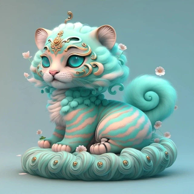Kits de pintura de diamantes 5D tigre verde hágalo usted mismo diamante taladro redondo completo diamante arte pa