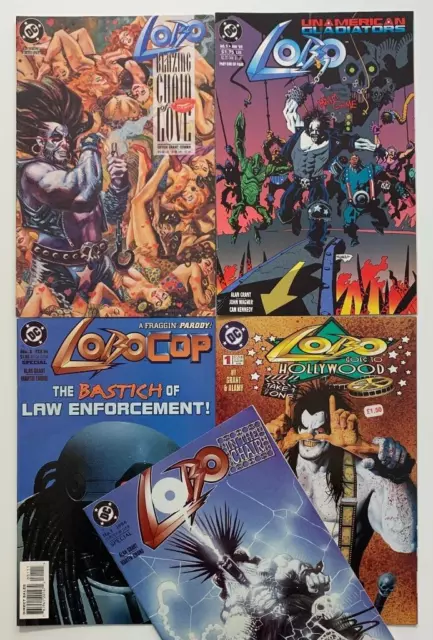 Lobo 5 x one shots & #1's. (DC 1993) 5 x VF+/- condition Issues.