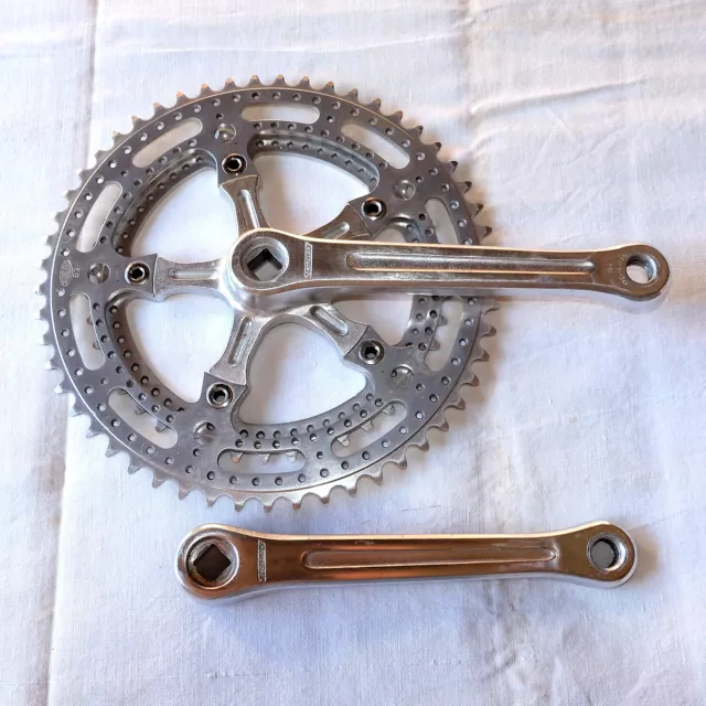 Stronglight 104 Crankset 170mm BCD 122 Aluminum Alloy Huret Nervar TA Mavic