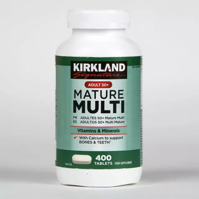 Kirkland Signature Erwachsene 50+ reife Multi Vitamine & Mineralien Lutein 400 Tabletten