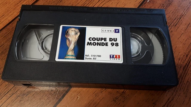 CASSETTE VHS COUPE du Monde 98 de football - Film Officiel De La Fifa
