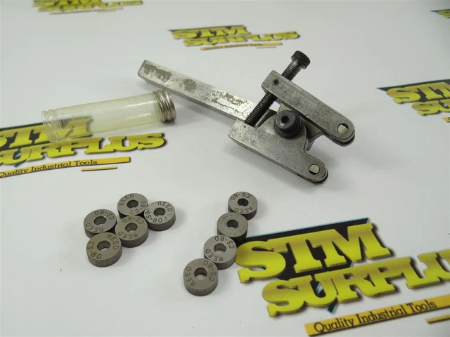 Straddle Knurling Tool Holder 7/16" Shank + 9 Assorted Hss Knurls