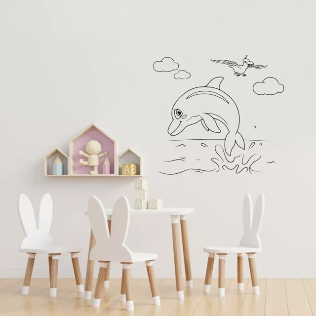 COCOMELON SEA ANIMAL Song Kids Show Vinyl Art Stickers For Home Room