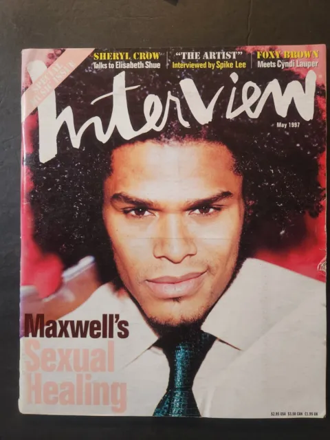 Andy Warhol's Interview Magazine May 1997 Maxwell, Prince -Fashion ~ Art ~ Music