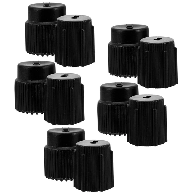 10pcs Air Conditioning Valve Caps Car High And Low Pressure Ac Conditioner
