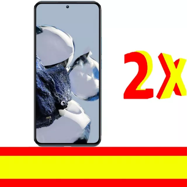 2x Protectores De Pantalla Cristal Templado Compatible Para Xiaomi 12T Pro