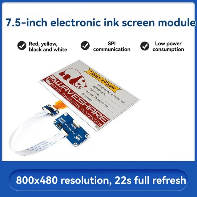 7.5 INCH E-INK Display for Red Yellow Black White Ink Screen ...