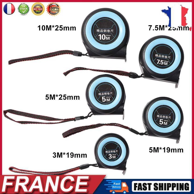 Woodworking Auto Lock Distance Measurement Ruler Retractable Steel Tape Measure